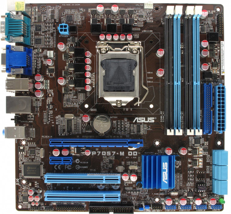  Материнская плата ASUS P7Q57-M DO Socket LGA1156 
