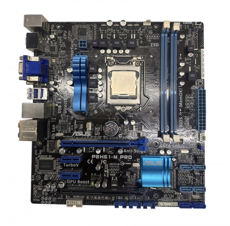 Комплект ASUS P8H61-M PRO + I3-2100 Socket 1155