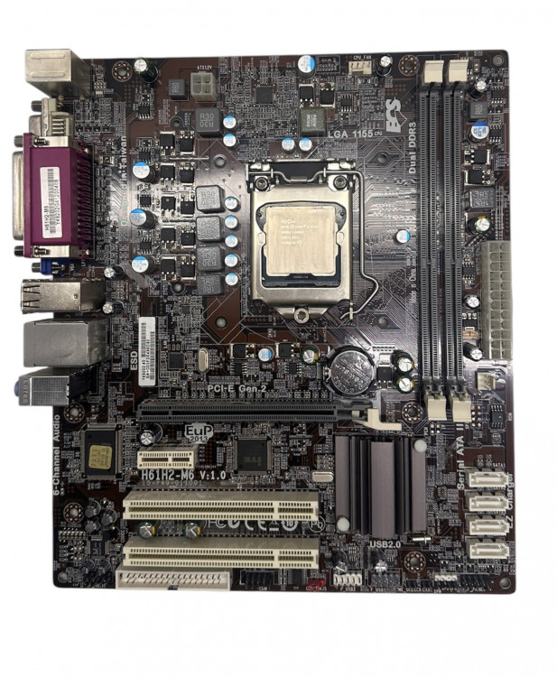 Комплект ECS H61H2-M6 (V1.0) +I3-3220 Socket 1155