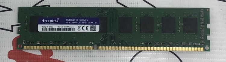 Оперативная память Atermiter DDR3 8gb 1600MHz