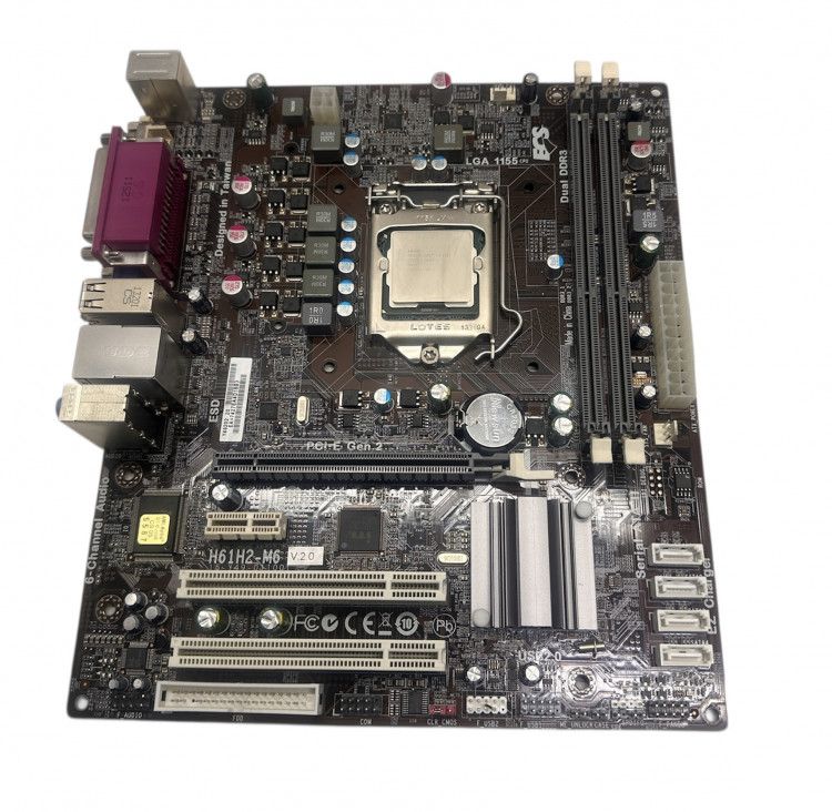 Комплект ECS H61H2-M6 +I3-2120 Socket 1155