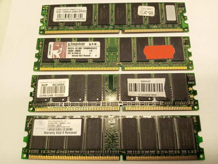Оперативная память DDR1 512mb 400Mhz Dimm 