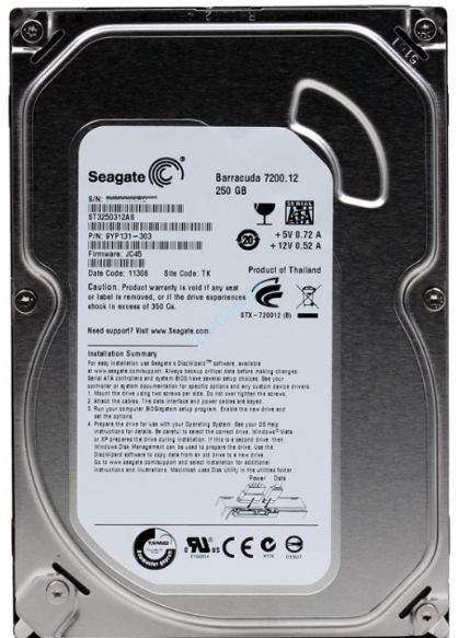 Жесткий диск Seagate 250GB ST3250312AS SATA 3.5