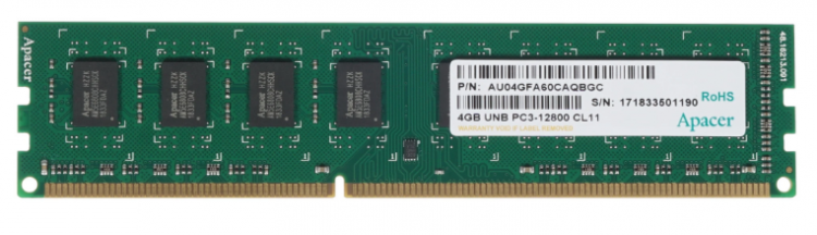 Оперативная память Apacer AU04GFA60CAQBGC 4GB DDR3 1600MHz